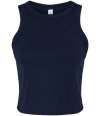 BL1019 (1019) Ladies Micro Rib Racer Tank Top solid navy blend colour image